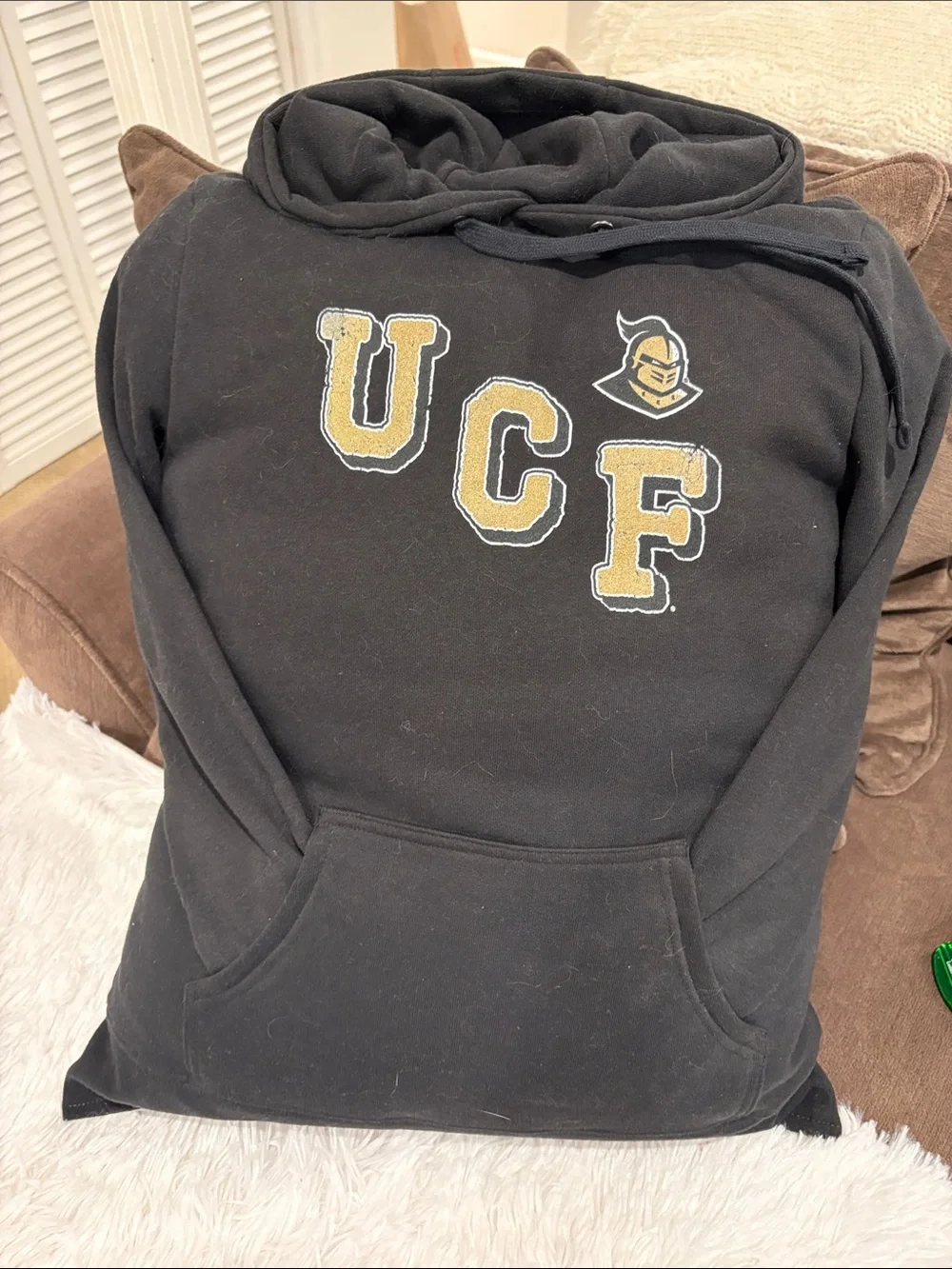 UCF hoodie pillow